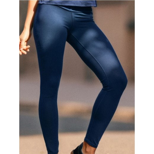 Sinsay - Legginsy GYM HARD - granatowy ze sklepu Sinsay w kategorii Spodnie damskie - zdjęcie 184600420