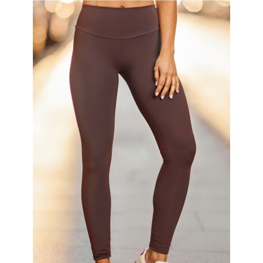 Sinsay - Legginsy GYM HARD - brązowy ze sklepu Sinsay w kategorii Spodnie damskie - zdjęcie 184600421