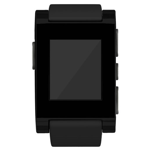 Zegarek dla urządzeń z systemem iOS i Android Pebble Original ISWPBPOBK minuta-pl czarny Zegarki męskie