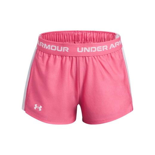 Dziewczęce spodenki treningowe Under Armour G Tech Play Up Short - różowe ze sklepu Sportstylestory.com w kategorii Spodenki dziewczęce - zdjęcie 184601201