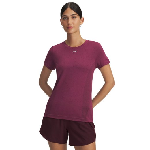 Damska koszulka treningowa Under Armour Vanish Seamless Loose Ss - czerwona ze sklepu Sportstylestory.com w kategorii Bluzki damskie - zdjęcie 184601313