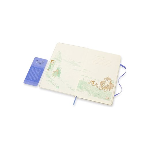 Moleskine Notatnik "Wizard of Oz" w kolorze kremowo-niebieskim - 13 x onesize wyprzedaż Limango Polska