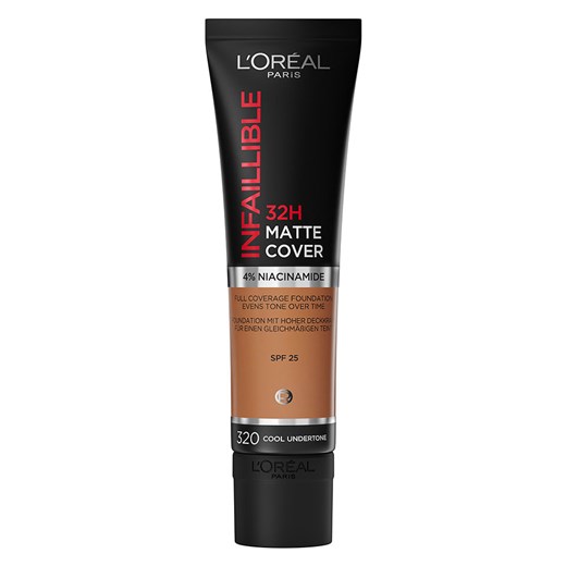 L&apos;Oréal Paris Podkład &quot;Infaillible 32H Matte Cover - 320 Cool Undertone&quot; - 30 ml ze sklepu Limango Polska w kategorii Podkłady do twarzy - zdjęcie 184602021