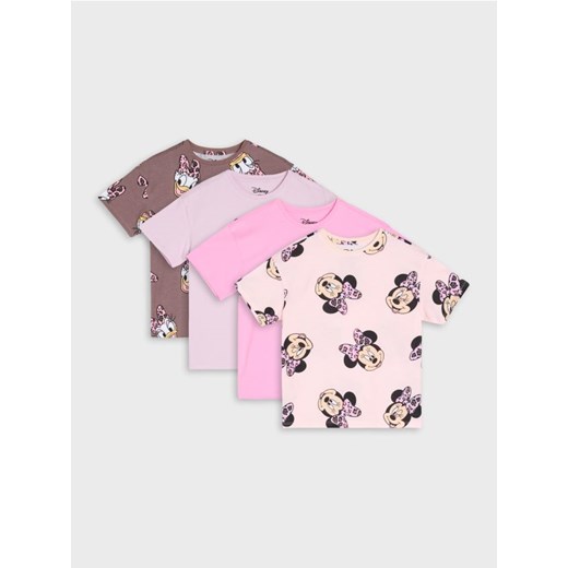 Sinsay - Koszulki 3 pack Minnie Mouse - kremowy ze sklepu Sinsay w kategorii Bluzki dziewczęce - zdjęcie 184603603