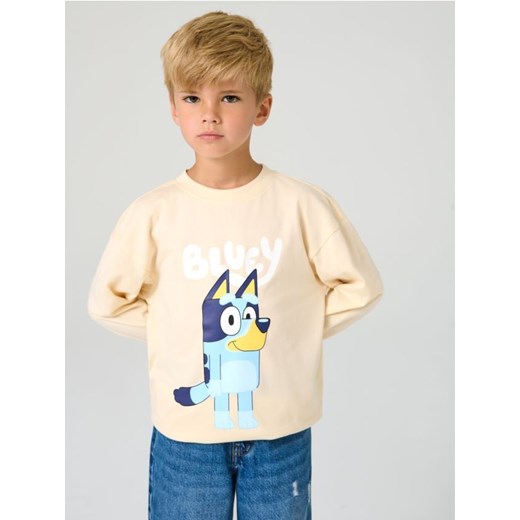 Sinsay - Koszulka z długimi rękawami Bluey - kremowy ze sklepu Sinsay w kategorii T-shirty chłopięce - zdjęcie 184603611