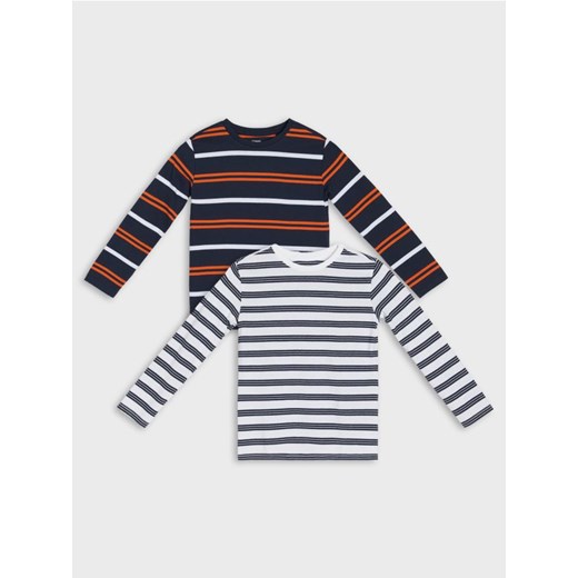 Sinsay - Koszulki z długimi rękawami 2 pack - biały ze sklepu Sinsay w kategorii T-shirty chłopięce - zdjęcie 184603632