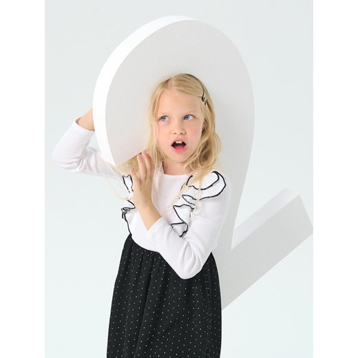 Sinsay - Sukienka z falbanami - wielobarwny Sinsay 140 (9-10 l) Sinsay