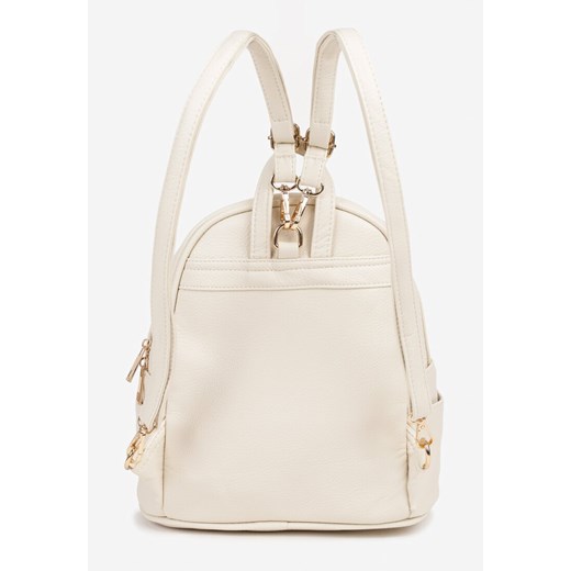 Jasnobeżowy Plecak z Kieszonką z Przodu Efarinoia ONE SIZE born2be.pl