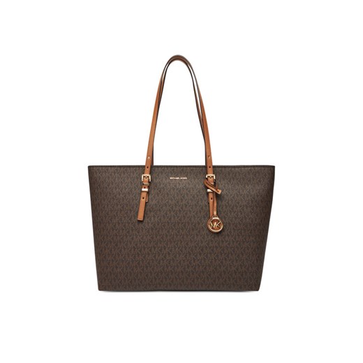 Torebka MICHAEL Michael Kors Quinn 30T5GQNT9B Brązowy ze sklepu eobuwie.pl w kategorii Torby Shopper bag - zdjęcie 184604372
