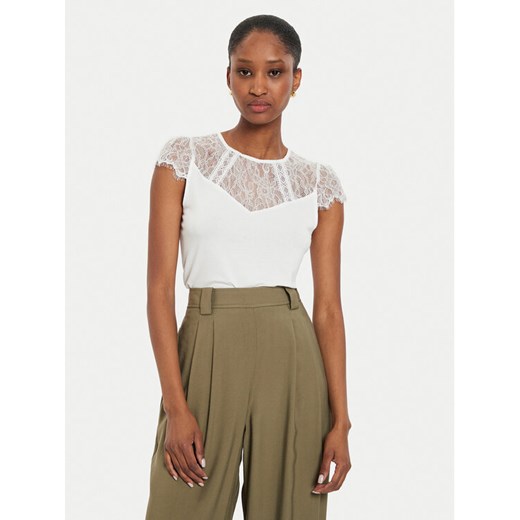 Morgan Bluzka 232-DGIULIA Biały Slim Fit ze sklepu MODIVO w kategorii Bluzki damskie - zdjęcie 184605100