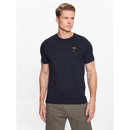 Aeronautica Militare T-Shirt 251TS1580J372 Granatowy Regular Fit ze sklepu MODIVO w kategorii T-shirty męskie - zdjęcie 184605101