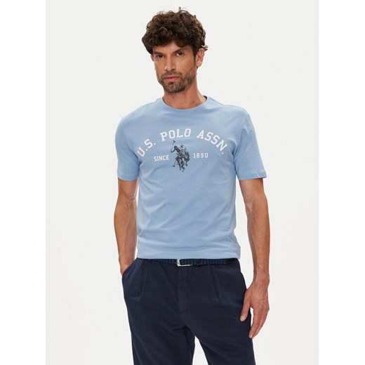 U.S. Polo Assn. T-Shirt MUP3268 Błękitny Regular Fit ze sklepu MODIVO w kategorii T-shirty męskie - zdjęcie 184605103