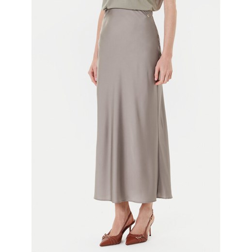 Guess Spódnica midi W5YD55 WF1T2 Szary Regular Fit ze sklepu MODIVO w kategorii Spódnice - zdjęcie 184605262