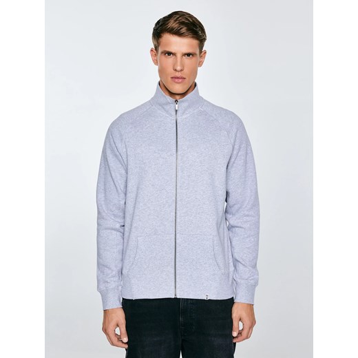 Bluza męska rozpinana szara Madorol 901 ze sklepu Big Star w kategorii Bluzy męskie - zdjęcie 184606171