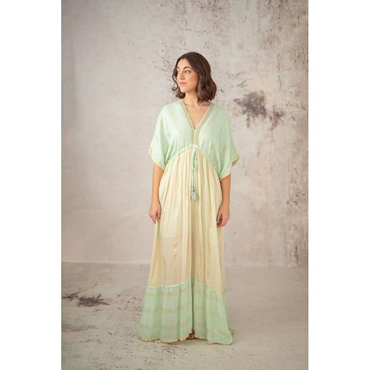 Lula Natura Sukienka w kolorze żółto-turkusowym ze sklepu Limango Polska w kategorii Sukienki - zdjęcie 184606734