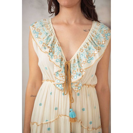 Lula Natura Sukienka w kolorze beżowym Lula Natura onesize promocja Limango Polska