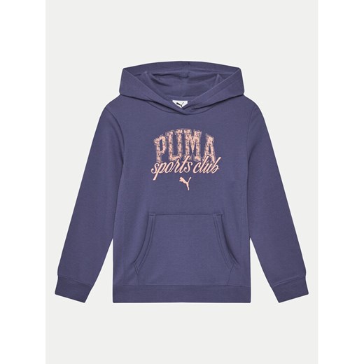 Puma Bluza Class 685829 Granatowy Regular Fit ze sklepu MODIVO w kategorii Bluzy dziewczęce - zdjęcie 184608124