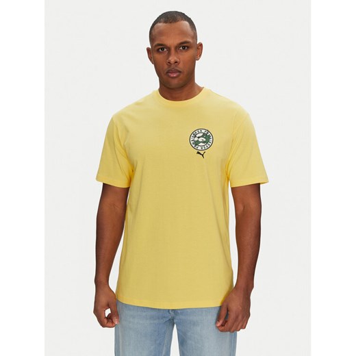 Puma T-Shirt Graphics Super 629639 Żółty Relaxed Fit ze sklepu MODIVO w kategorii T-shirty męskie - zdjęcie 184608224
