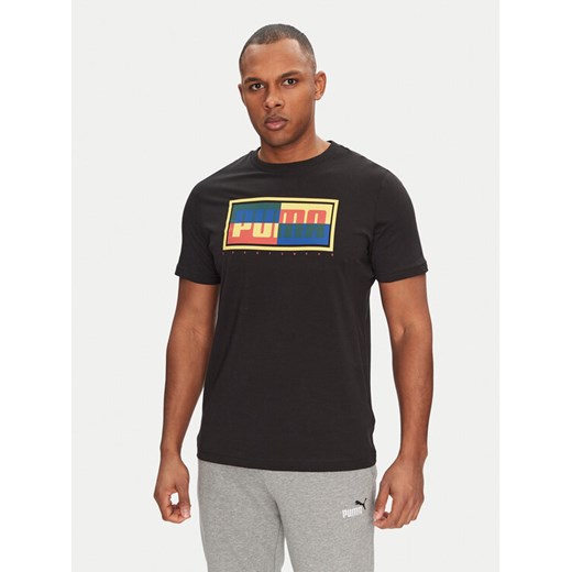 Puma T-Shirt Graphics Box 684827 Czarny Regular Fit ze sklepu MODIVO w kategorii T-shirty męskie - zdjęcie 184608240