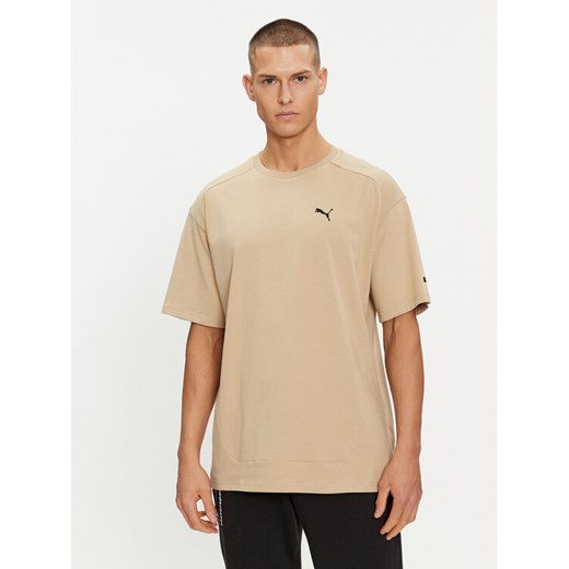 Puma T-Shirt Rad/Cal 678913 Beżowy Relaxed Fit ze sklepu MODIVO w kategorii T-shirty męskie - zdjęcie 184608304