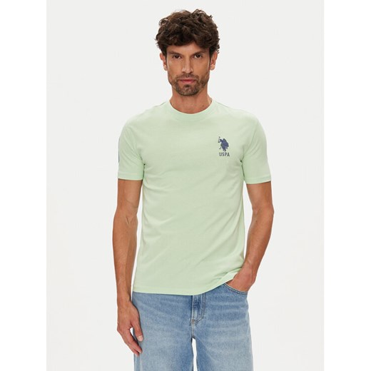 U.S. Polo Assn. T-Shirt MUP3311 Zielony Slim Fit ze sklepu MODIVO w kategorii T-shirty męskie - zdjęcie 184608310