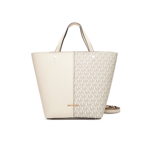 MICHAEL Michael Kors Torebka Flora 30T5GFFT2B Beżowy ze sklepu MODIVO w kategorii Torby Shopper bag - zdjęcie 184608344