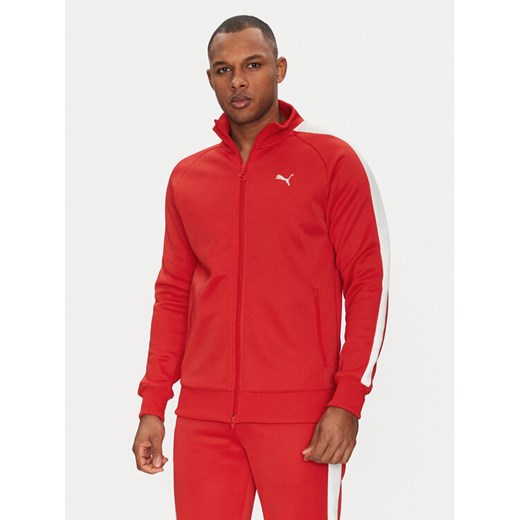 Puma Bluza T7 Always On 629587 Czerwony Regular Fit ze sklepu MODIVO w kategorii Bluzy męskie - zdjęcie 184608350