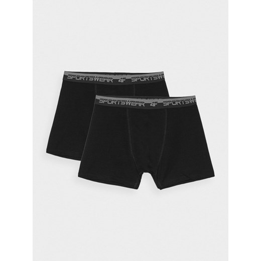 Męskie bokserki (2-pack) 4F 4FWMM00UBXSM051 - czarne ze sklepu Sportstylestory.com w kategorii Majtki męskie - zdjęcie 184610520