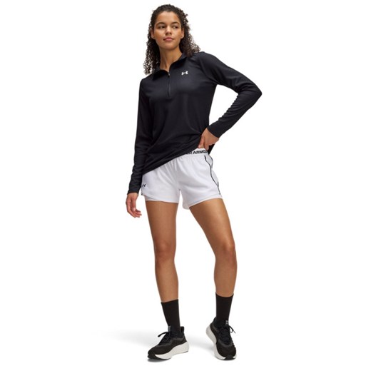 Damskie spodenki treningowe Under Armour Tech Play Up 2in1 Shorts - białe ze sklepu Sportstylestory.com w kategorii Szorty - zdjęcie 184610844