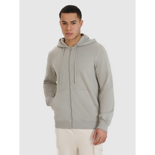 Męska bluza dresowa 4F 4FWSS25TSWSM1623 - szara ze sklepu Sportstylestory.com w kategorii Bluzy męskie - zdjęcie 184610861