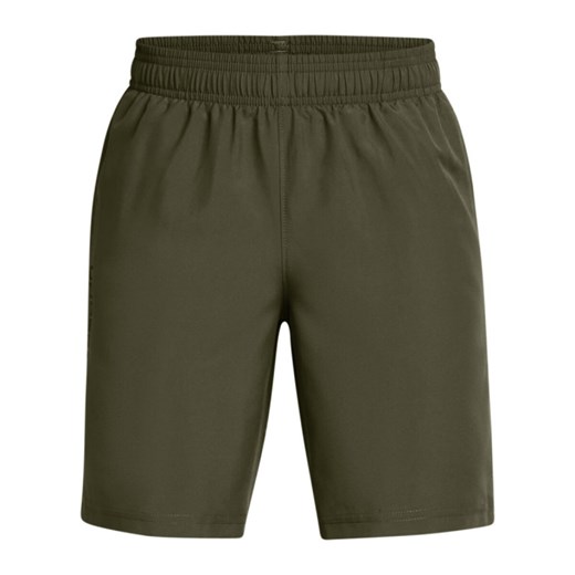 Chłopięce spodenki treningowe Under Armour UA Tech Woven Wordmark Short - khaki ze sklepu Sportstylestory.com w kategorii Spodenki chłopięce - zdjęcie 184610872