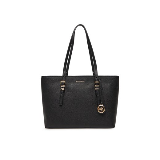 Torebka MICHAEL Michael Kors Quinn 30T5GQNT2L Czarny ze sklepu eobuwie.pl w kategorii Torby Shopper bag - zdjęcie 184612141