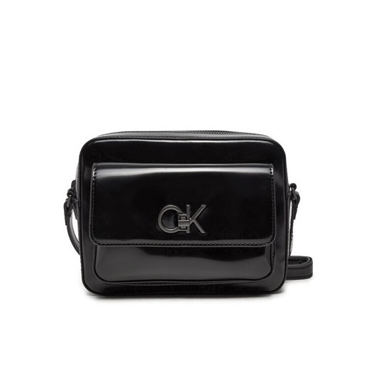 Torebka Calvin Klein Re-Lock Camera K60K612544 Czarny ze sklepu eobuwie.pl w kategorii Listonoszki - zdjęcie 184612194