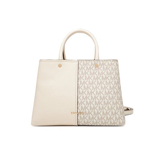 Torebka MICHAEL Michael Kors Flora 30T5GFFS2B Beżowy ze sklepu eobuwie.pl w kategorii Kuferki - zdjęcie 184612262