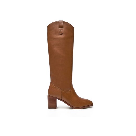 Lauren Ralph Lauren Kozaki 802937812003 Brązowy ze sklepu MODIVO w kategorii Kozaki damskie - zdjęcie 184613250