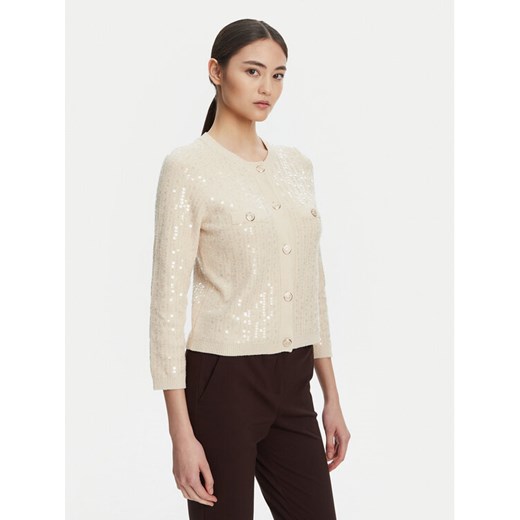 Marella Kardigan Siena1 2523346094 Écru Regular Fit ze sklepu MODIVO w kategorii Swetry damskie - zdjęcie 184613284