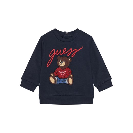 Guess Bluza H5YT00 KAX74 Granatowy Regular Fit ze sklepu MODIVO w kategorii Bluzy i swetry - zdjęcie 184613320
