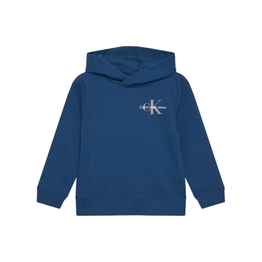 Calvin Klein Jeans Bluza Small Monogram IU0IU00266 M Niebieski Regular Fit ze sklepu MODIVO w kategorii Bluzy chłopięce - zdjęcie 184613343