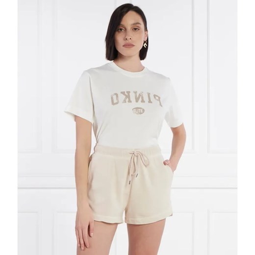 Pinko T-shirt TIRAMISU | Regular Fit ze sklepu Gomez Fashion Store w kategorii Bluzki damskie - zdjęcie 184614454