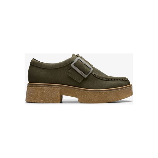 Clarks Skórzane mokasyny &quot;Linoso&quot; w kolorze khaki ze sklepu Limango Polska w kategorii Mokasyny damskie - zdjęcie 184614821