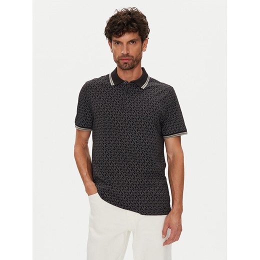Michael Kors Polo CS550V85KS Czarny Regular Fit ze sklepu MODIVO w kategorii T-shirty męskie - zdjęcie 184615034