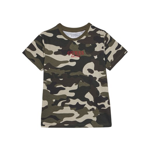 Guess T-Shirt L5YI19 K8HM4 Khaki Regular Fit ze sklepu MODIVO w kategorii T-shirty chłopięce - zdjęcie 184615062