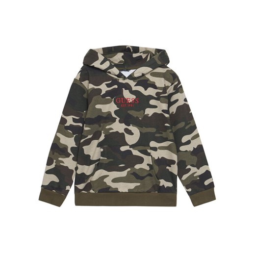 Guess Bluza L5YQ05 KA6R4 Khaki Regular Fit ze sklepu MODIVO w kategorii Bluzy chłopięce - zdjęcie 184615064