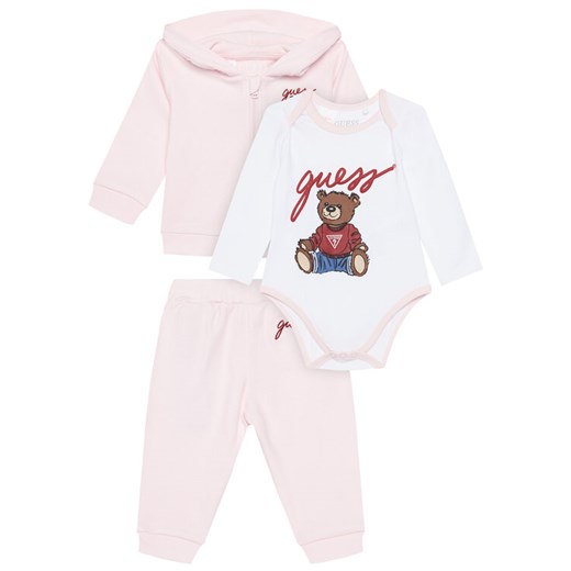 Guess Komplet dziecięcy H5YW12 KA6W4 Różowy Regular Fit ze sklepu MODIVO w kategorii Odzież dla niemowląt - zdjęcie 184615094