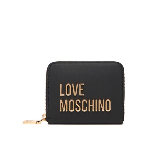 LOVE MOSCHINO Mały Portfel Damski JC5613PP1NKD0000 Czarny ze sklepu MODIVO w kategorii Portfele damskie - zdjęcie 184615102