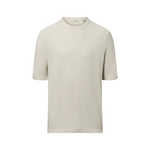 Only&Sons Męska koszula z dzianiny - ONSKalmar Mężczyźni drobna dzianina kitt jednolity ze sklepu vangraaf w kategorii T-shirty męskie - zdjęcie 184615491