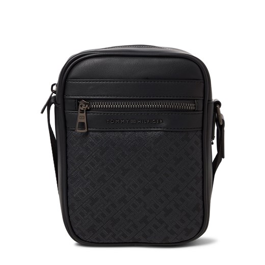 Tommy Hilfiger Męska torba na ramię Mężczyźni Sztuczna skóra czarny jednolity ze sklepu vangraaf w kategorii Torby męskie - zdjęcie 184615521