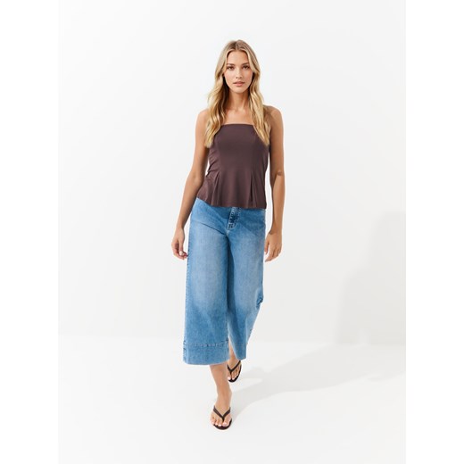 Mohito - Jeansy culotte - niebieski ze sklepu Mohito w kategorii Jeansy damskie - zdjęcie 184615851
