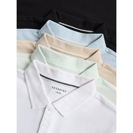 Reserved - T-shirt polo - czarny Reserved 152 (11 lat) Reserved