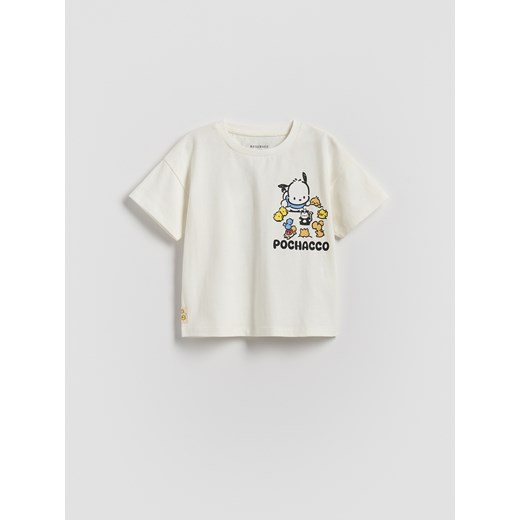 Reserved - T-shirt Pochacco - złamana biel ze sklepu Reserved w kategorii Odzież dla niemowląt - zdjęcie 184616083